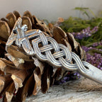 Celtic Double Wolf Kilt Pin