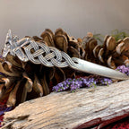 Celtic Double Wolf Kilt Pin