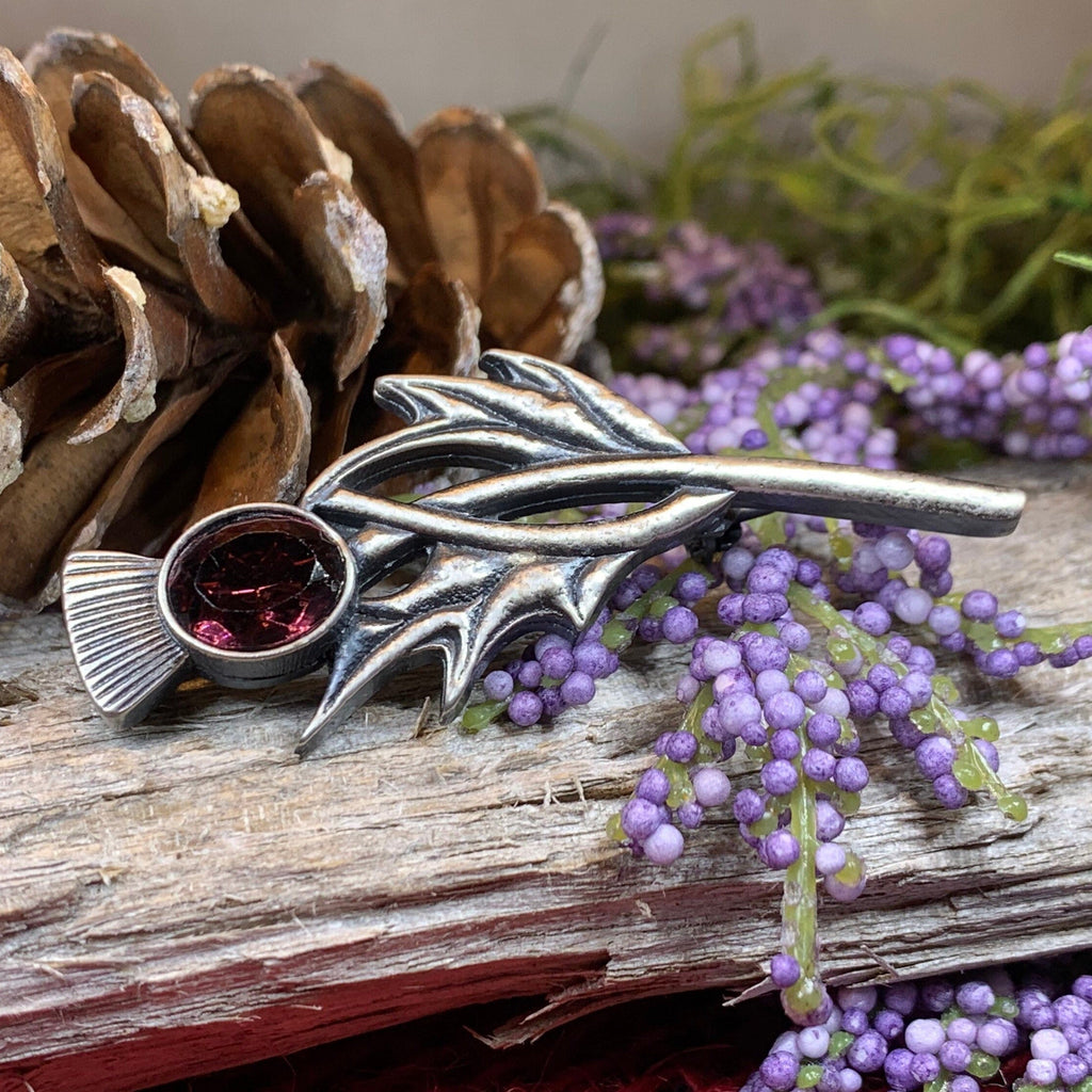 Purple Fields Thistle Pin