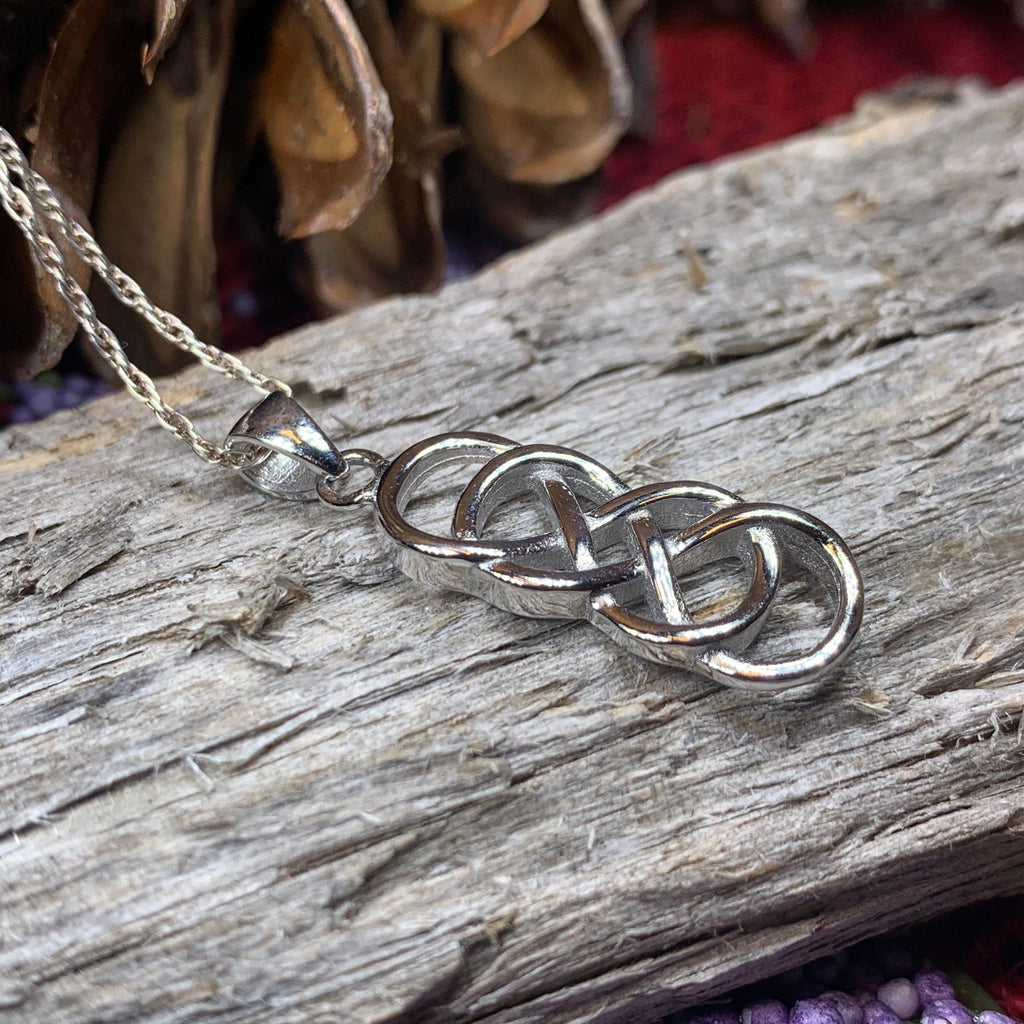 Celtic Double Infinity Necklace