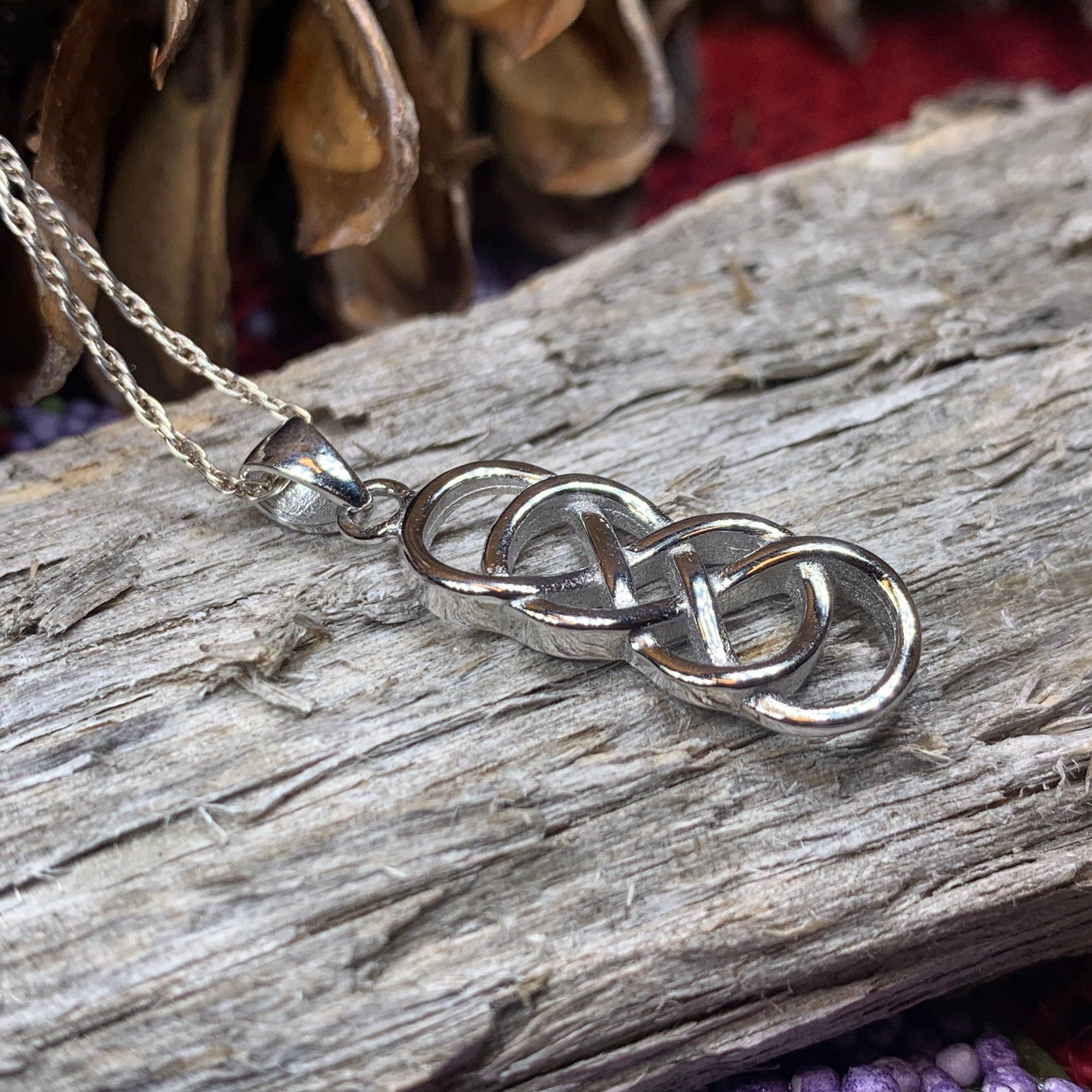 Celtic Double Infinity Necklace