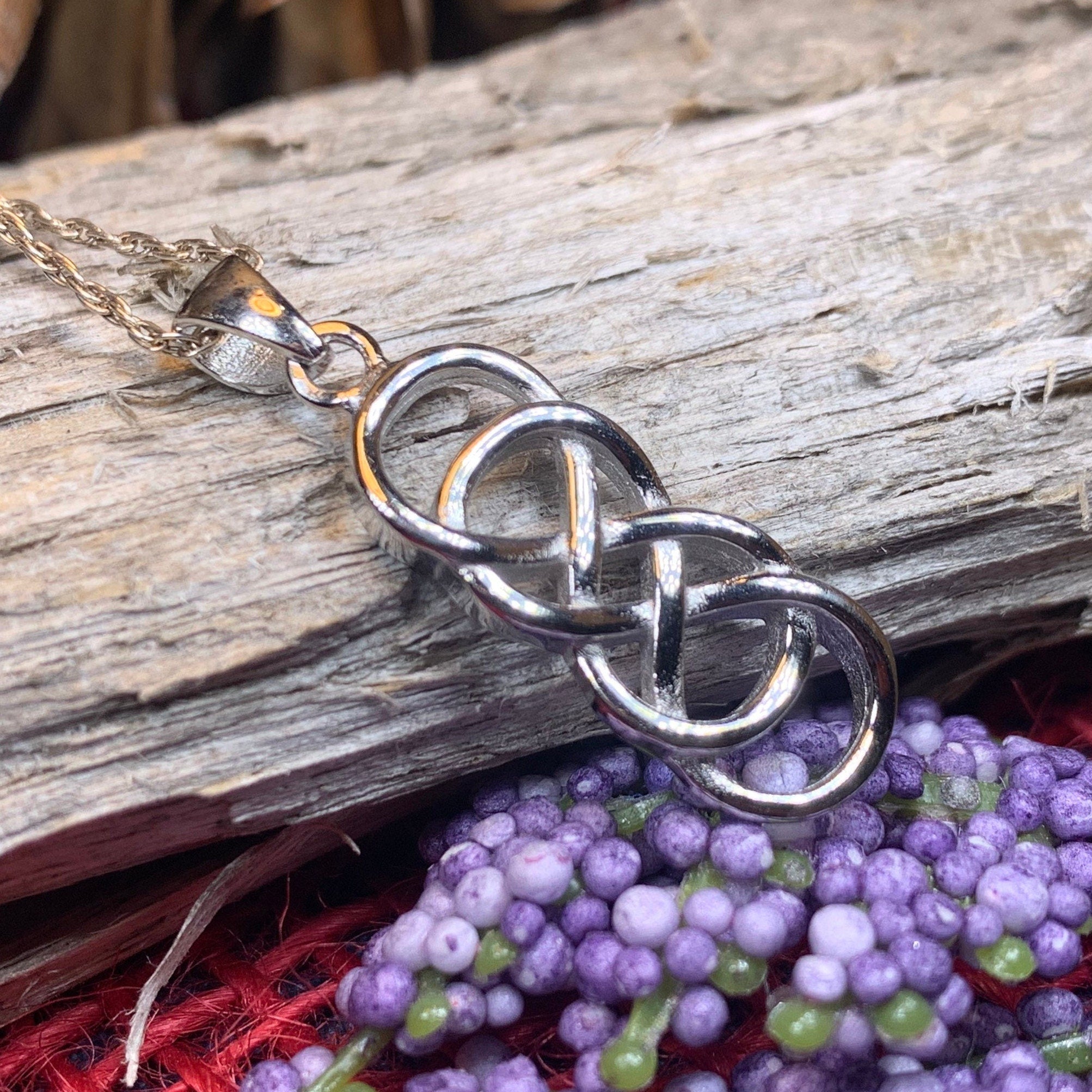 Celtic Double Infinity Necklace