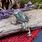 Abalone Frog Necklace