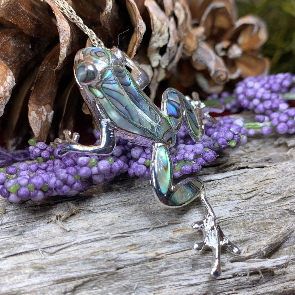 Abalone Frog Necklace