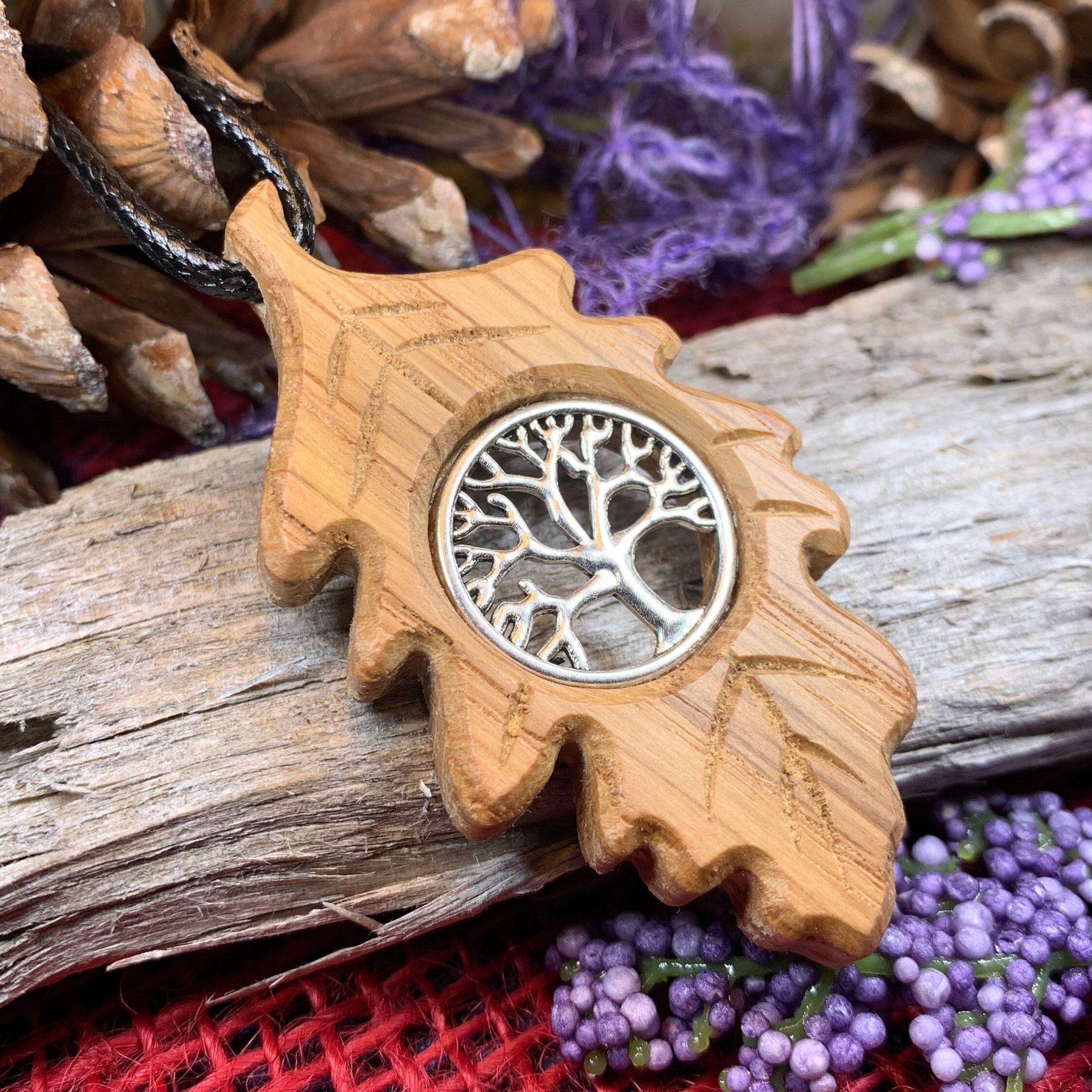 Weirwood Irish Oak Tree of Life Necklace