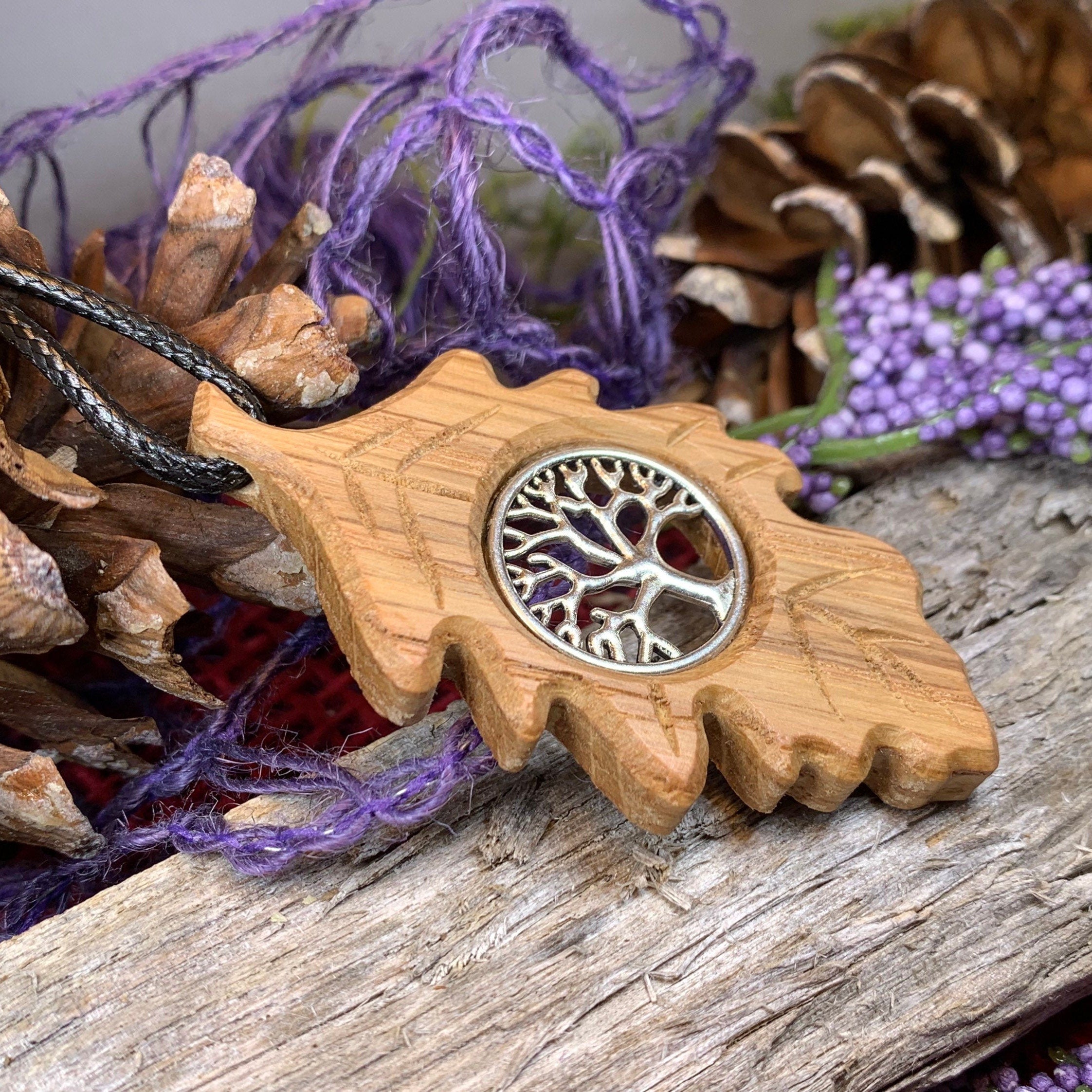 Weirwood Irish Oak Tree of Life Necklace