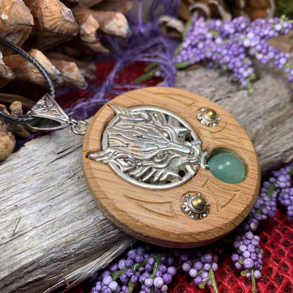 Iroko Forest Wolf Necklace