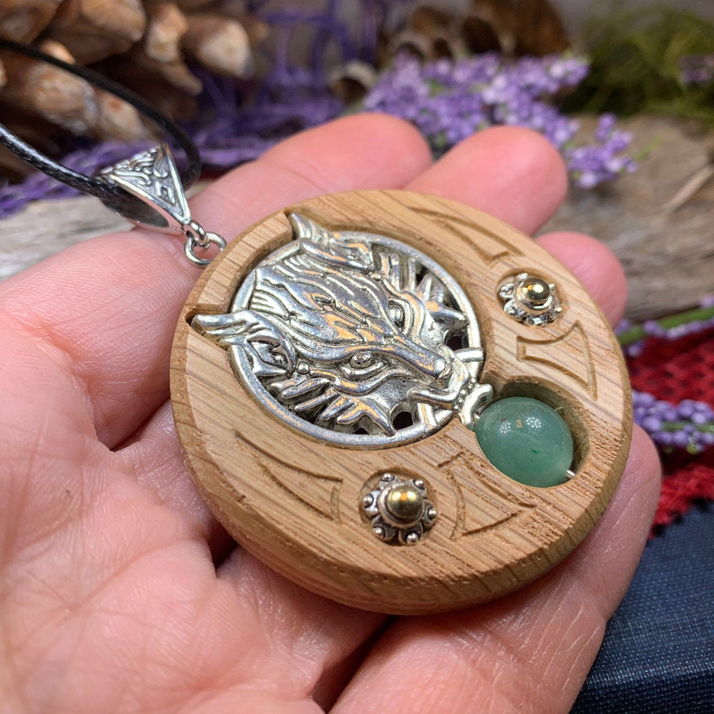 Iroko Forest Wolf Necklace