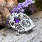 Cairn Sabie Thistle Amethyst Brooch