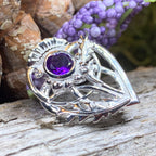 Cairn Sabie Thistle Amethyst Brooch