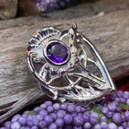 Cairn Sabie Thistle Amethyst Brooch