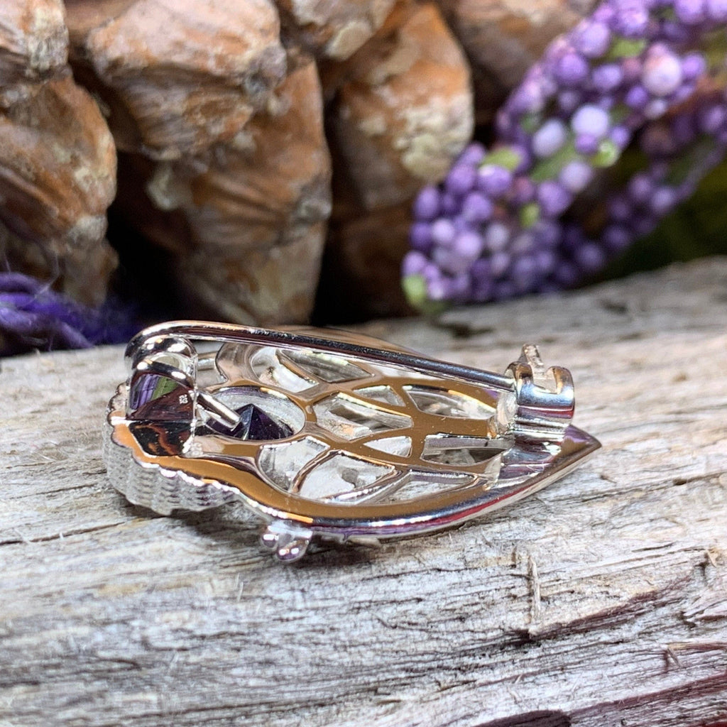 Cairn Sabie Thistle Amethyst Brooch