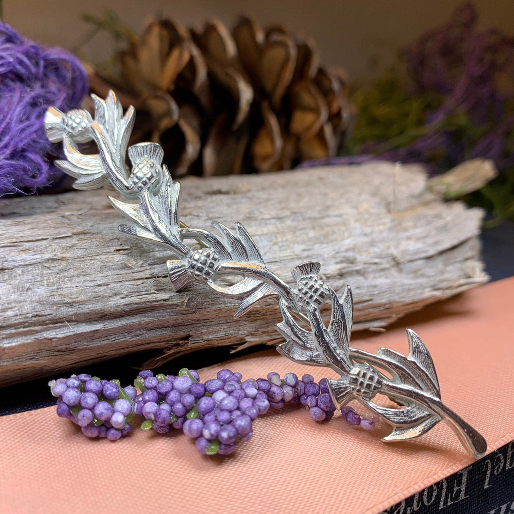 Joyful Scottish Thistle Brooch