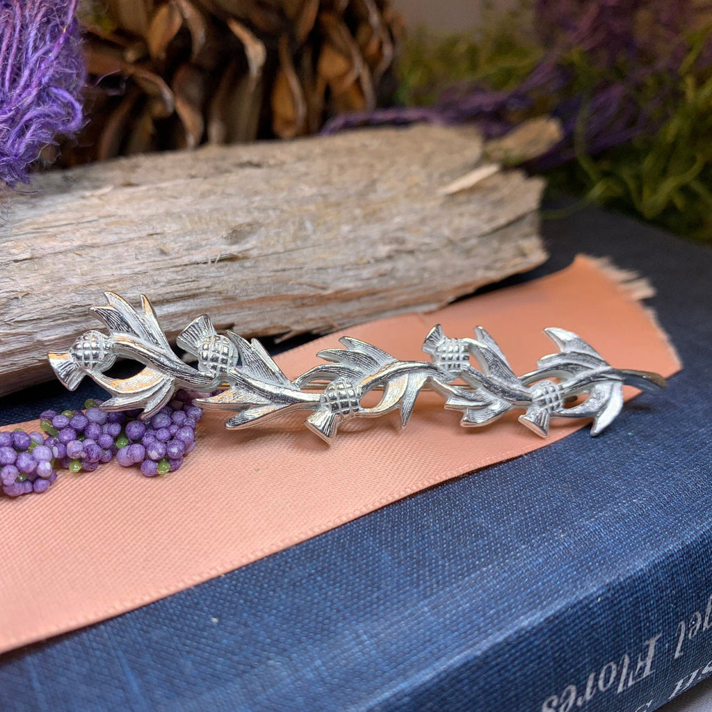 Joyful Scottish Thistle Brooch