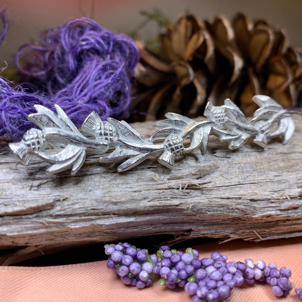 Joyful Scottish Thistle Brooch