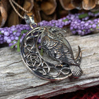 Nightwatcher Celtic Raven Necklace
