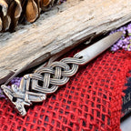 Celtic Double Wolf Kilt Pin