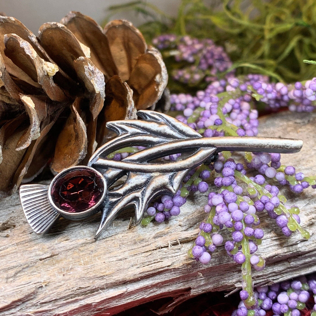 Purple Fields Thistle Pin