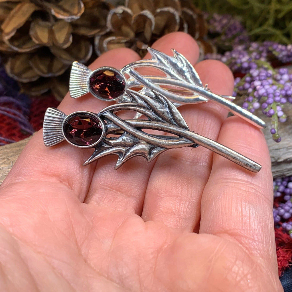 Purple Fields Thistle Pin