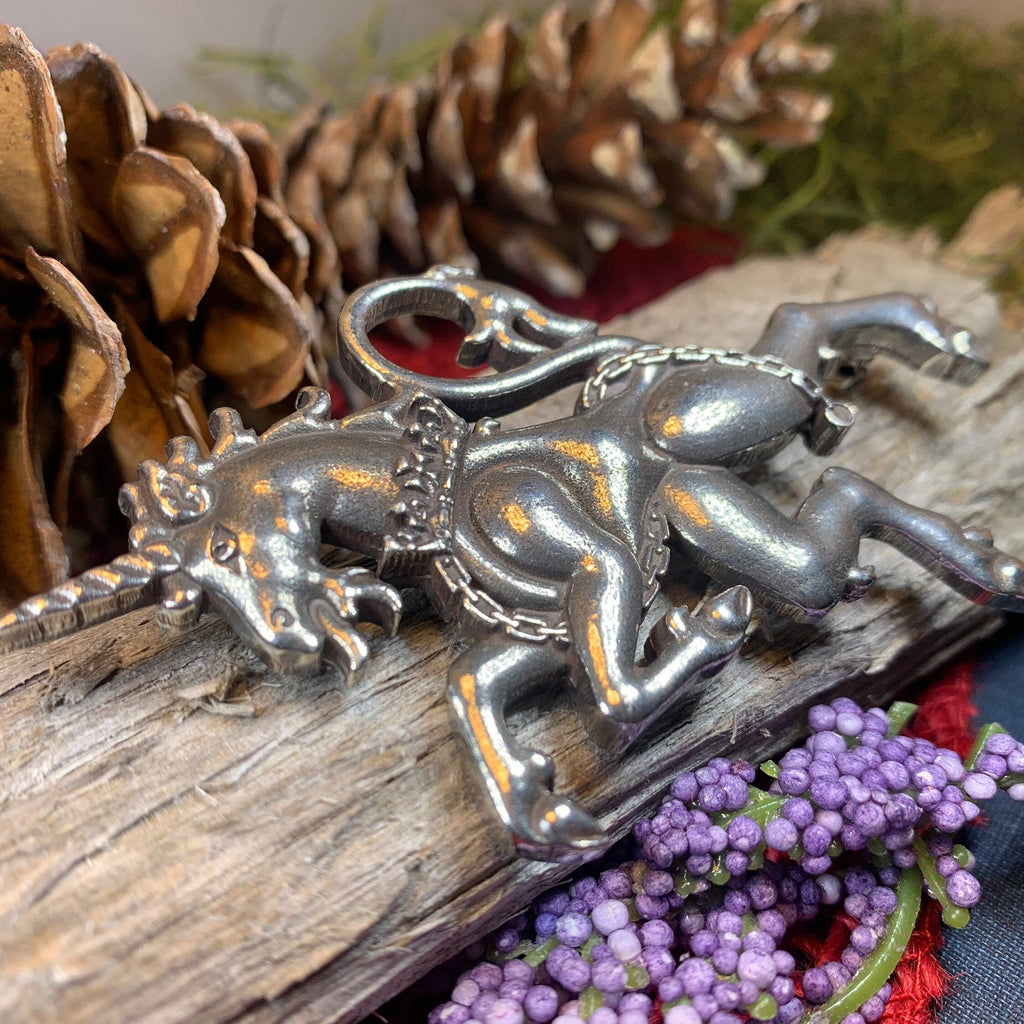 Giles Unicorn of Scotland Tartan Pin