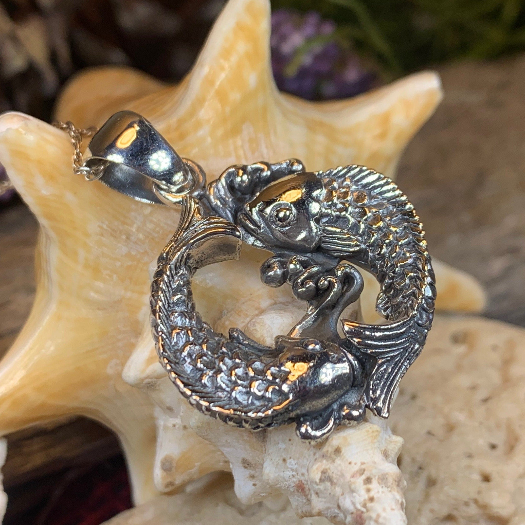 Yin Yang Koi Necklace