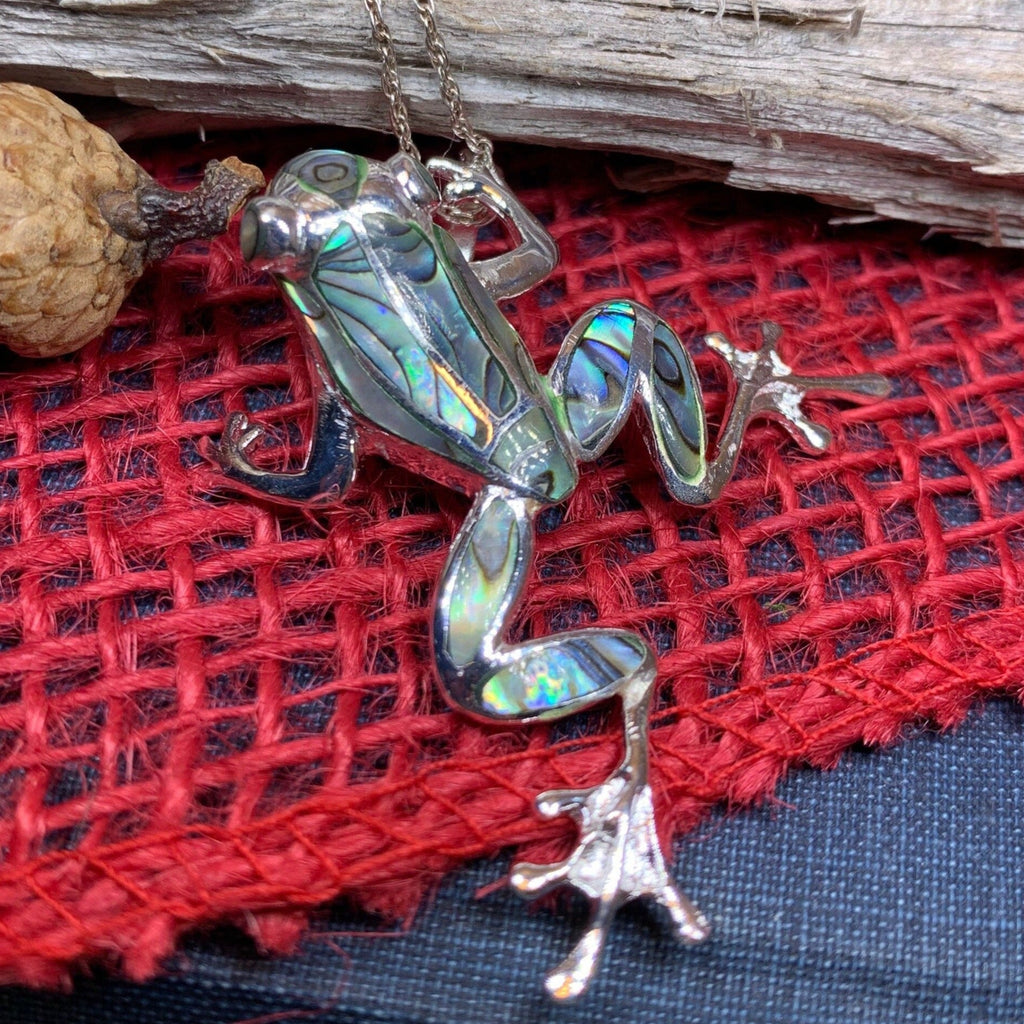 Abalone Frog Necklace