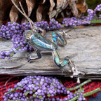 Abalone Frog Necklace