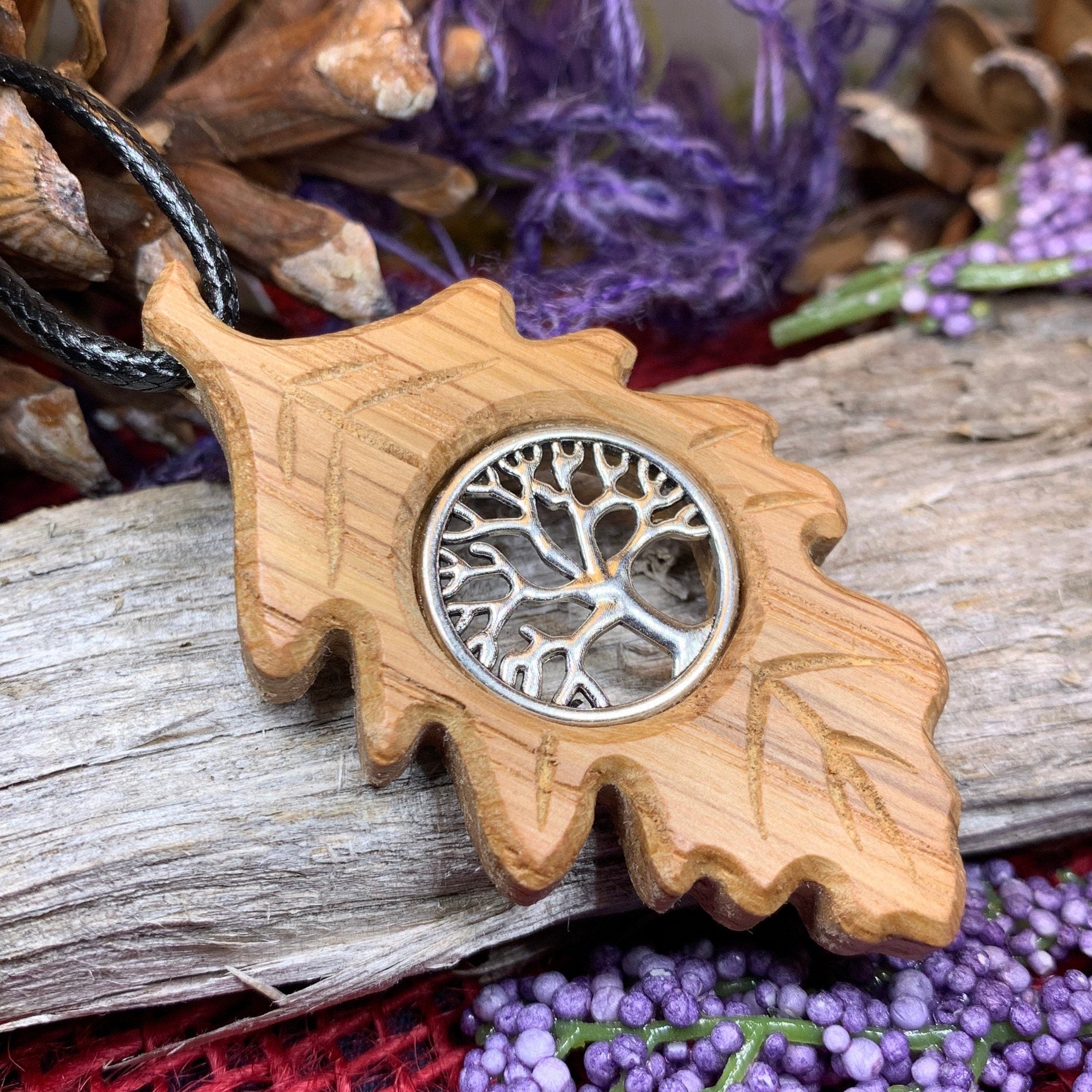 Weirwood Irish Oak Tree of Life Necklace