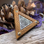 Black Walnut Triple Spiral Necklace