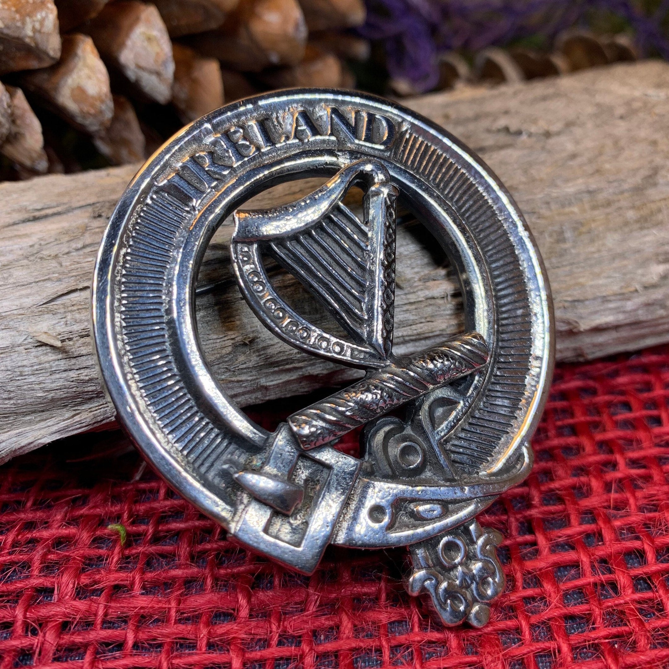 Irish Harp Brooch