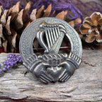 Claddagh Harp Brooch