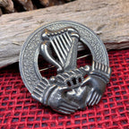 Claddagh Harp Brooch
