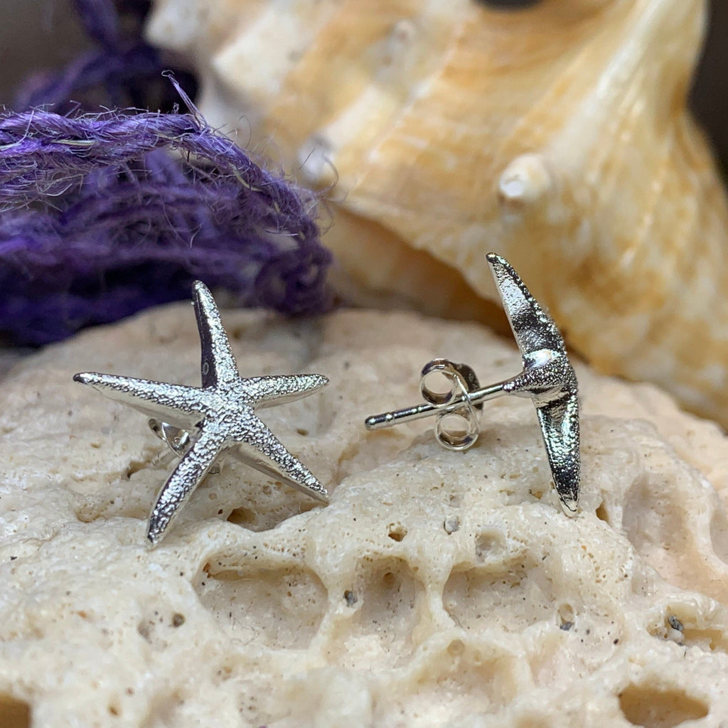 Satin Starfish Earrings