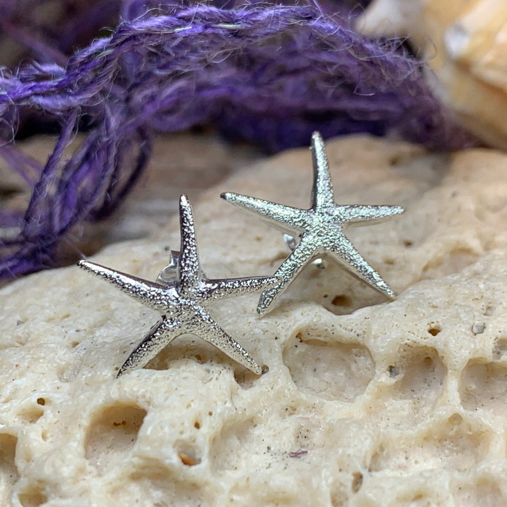 Satin Starfish Earrings