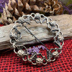 Georgiana Thistle Wreath Brooch