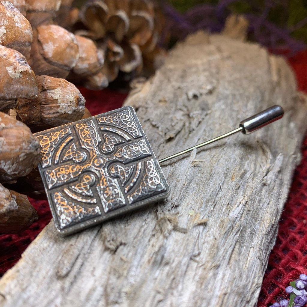 Medieval Celtic Cross Stick Pin