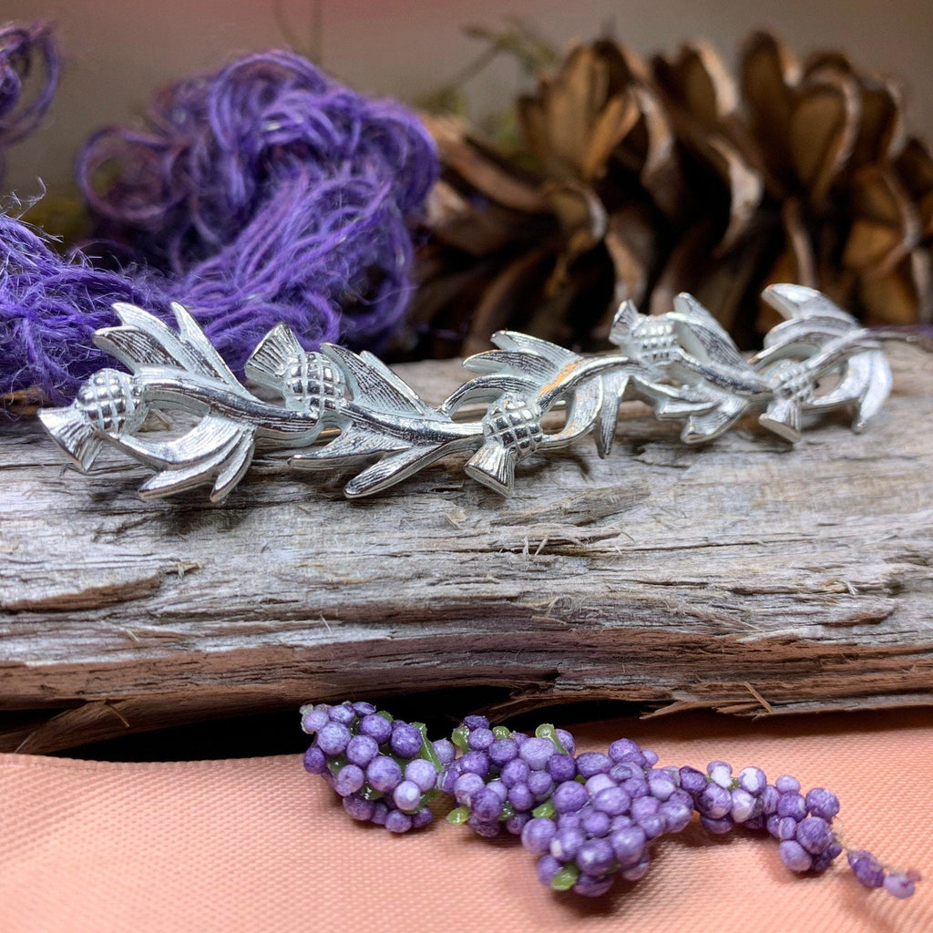 Joyful Scottish Thistle Brooch