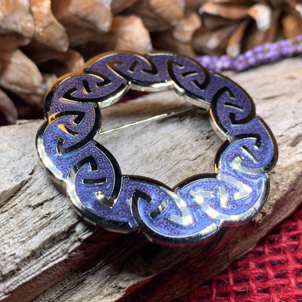 Lenzie Celtic Enamel Brooch