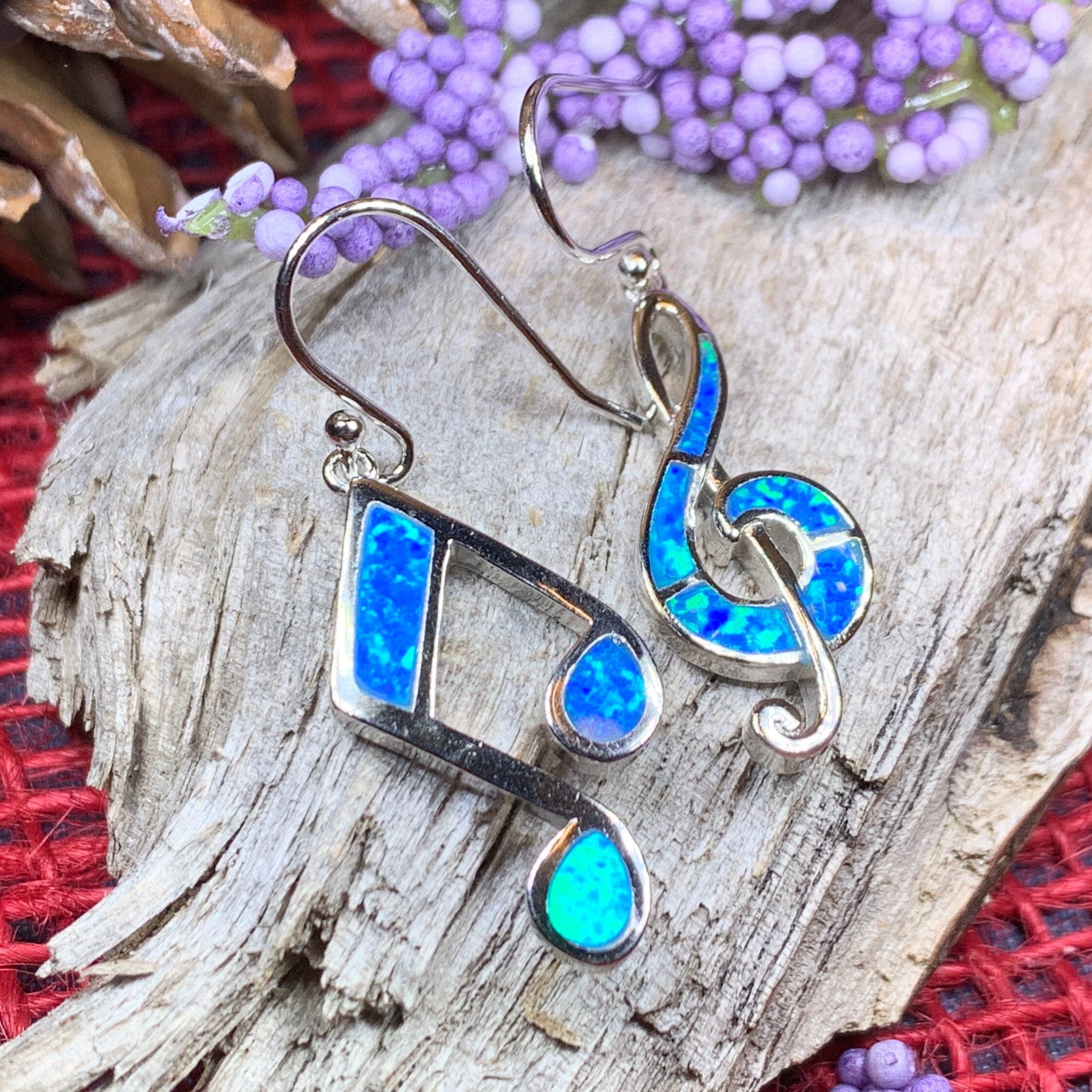 Symphony Opal Music Earrings