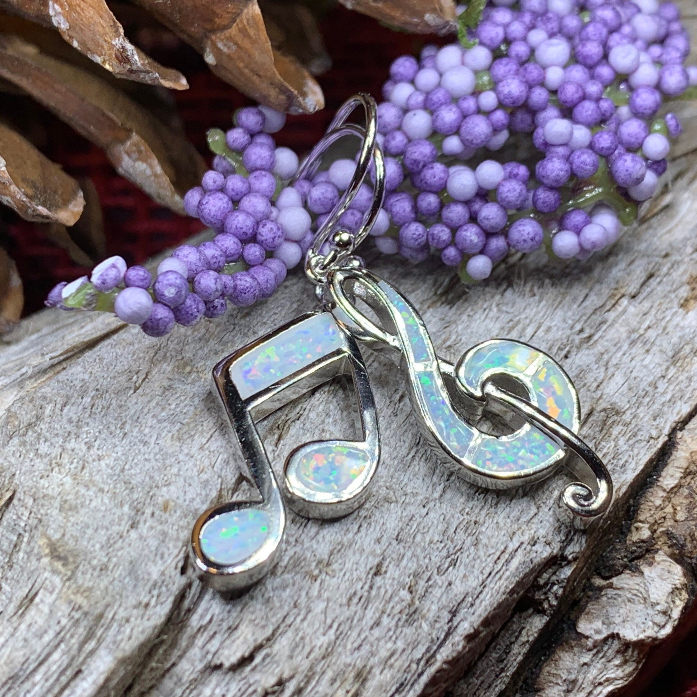 Symphony Opal Music Earrings