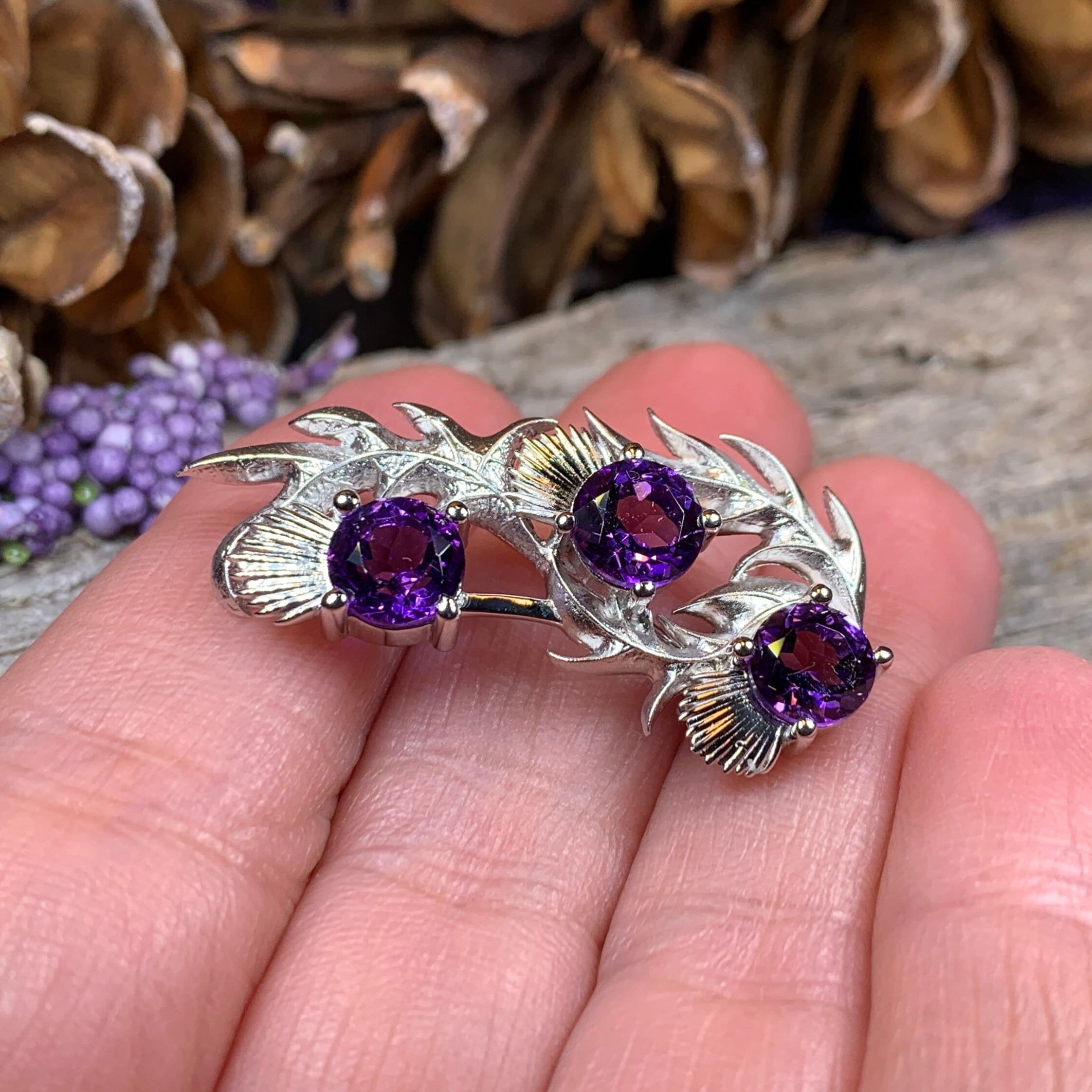 Cairn Nectar Thistle Brooch