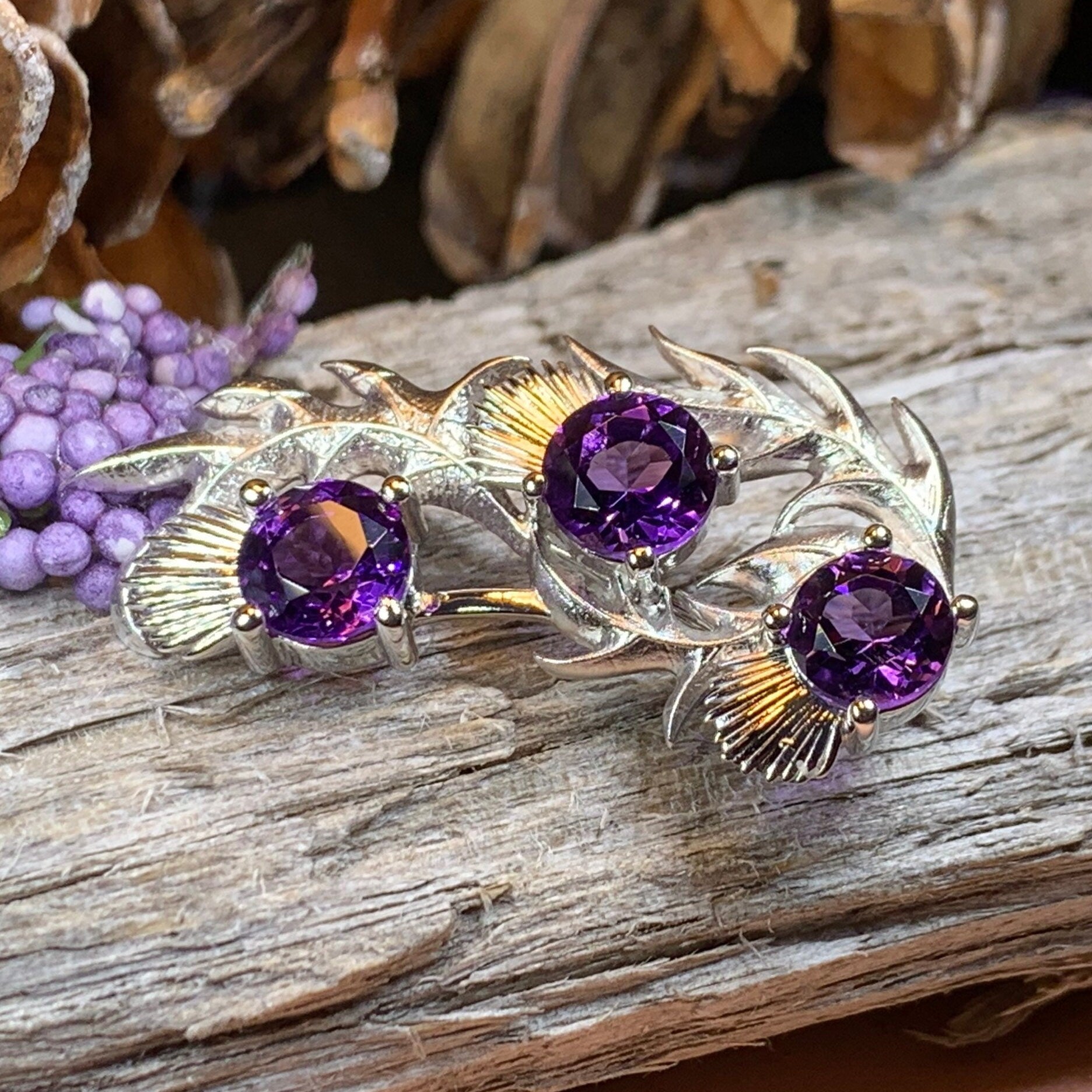 Cairn Nectar Thistle Brooch