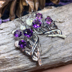 Cairn Croy Thistle Amethyst Earrings