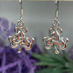 Shamrock Trinity Knot Earrings