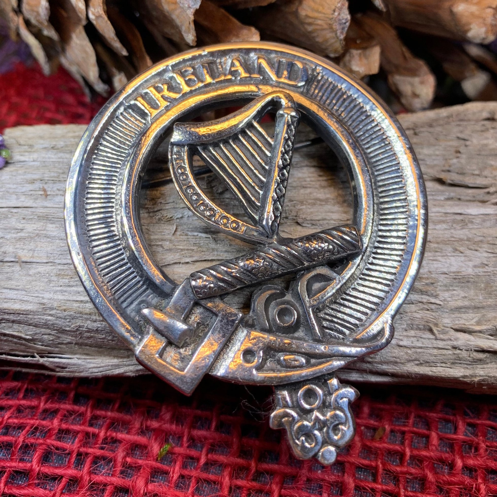 Irish Harp Brooch