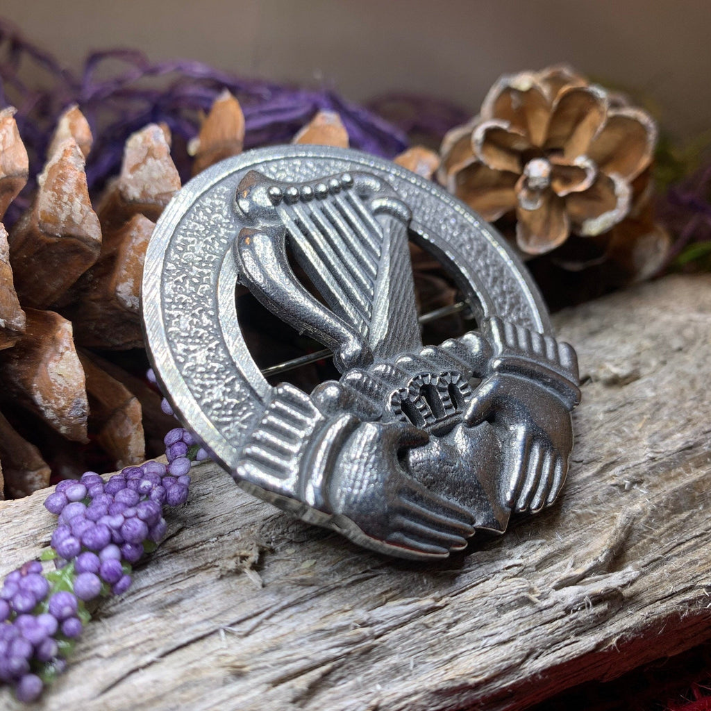Claddagh Harp Brooch