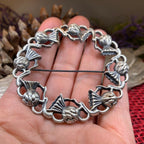 Georgiana Thistle Wreath Brooch