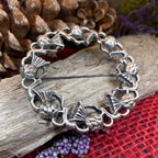 Georgiana Thistle Wreath Brooch