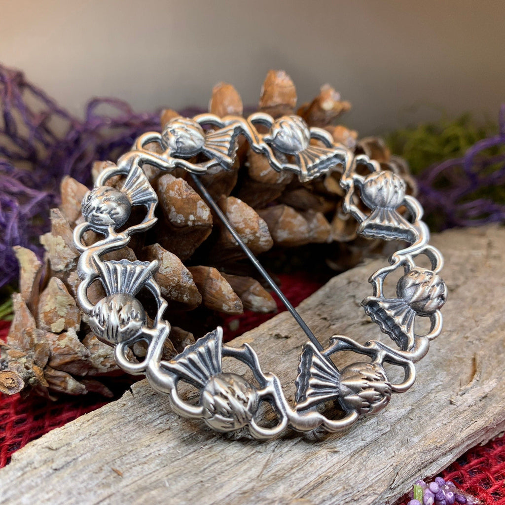 Georgiana Thistle Wreath Brooch