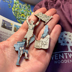 Scotland Map & Family Clan Wooden Puzzle